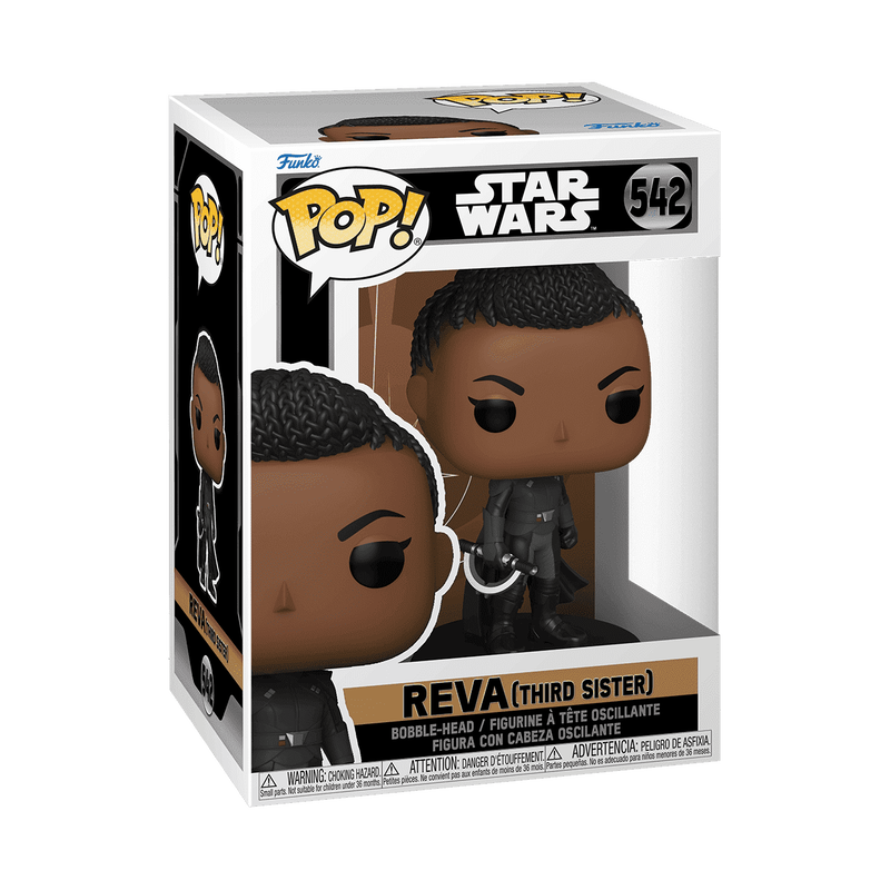 Reva Third Sister Funko Pop! #542 stock photo in-box from Star Wars Obi-Wan Kenobi