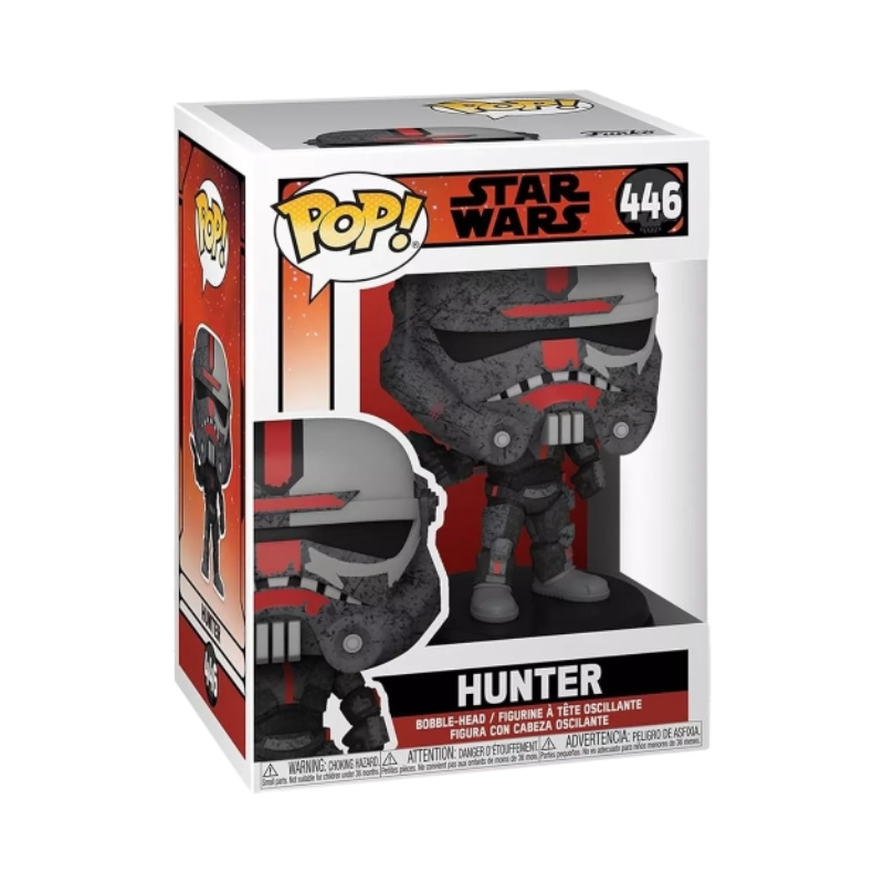 Hunter Funko Pop! #446 stock photo in-box from Star Wars: The Bad Batch