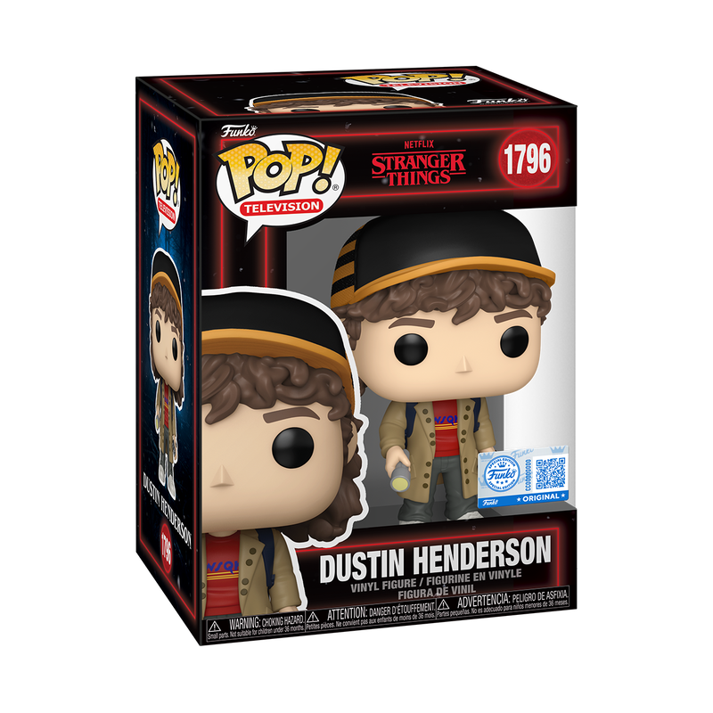 Dustin Henderson Funko Pop! #1796 Funko Exclusive stock photo in-box Stranger Things