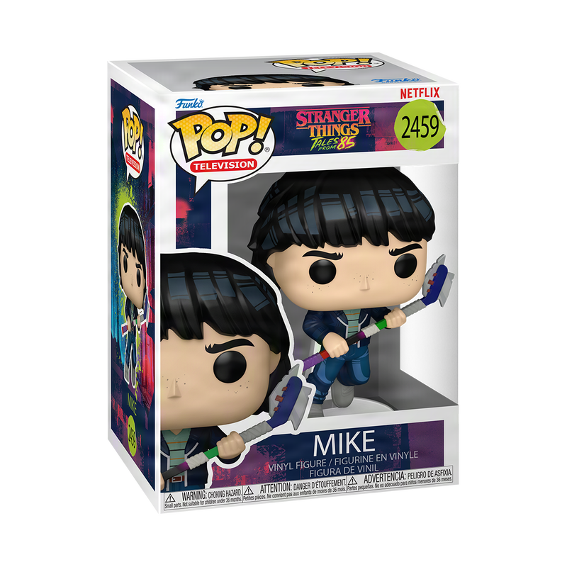 Mike Funko Pop! #2459 stock photo in-box from Stranger Things Tales from '85