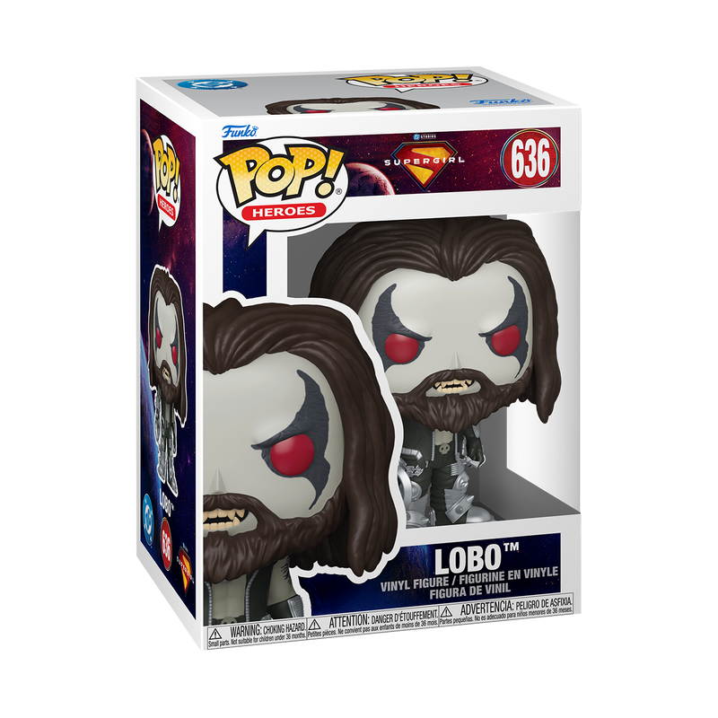 Lobo Funko Pop! #636 stock photo in-box from Supergirl