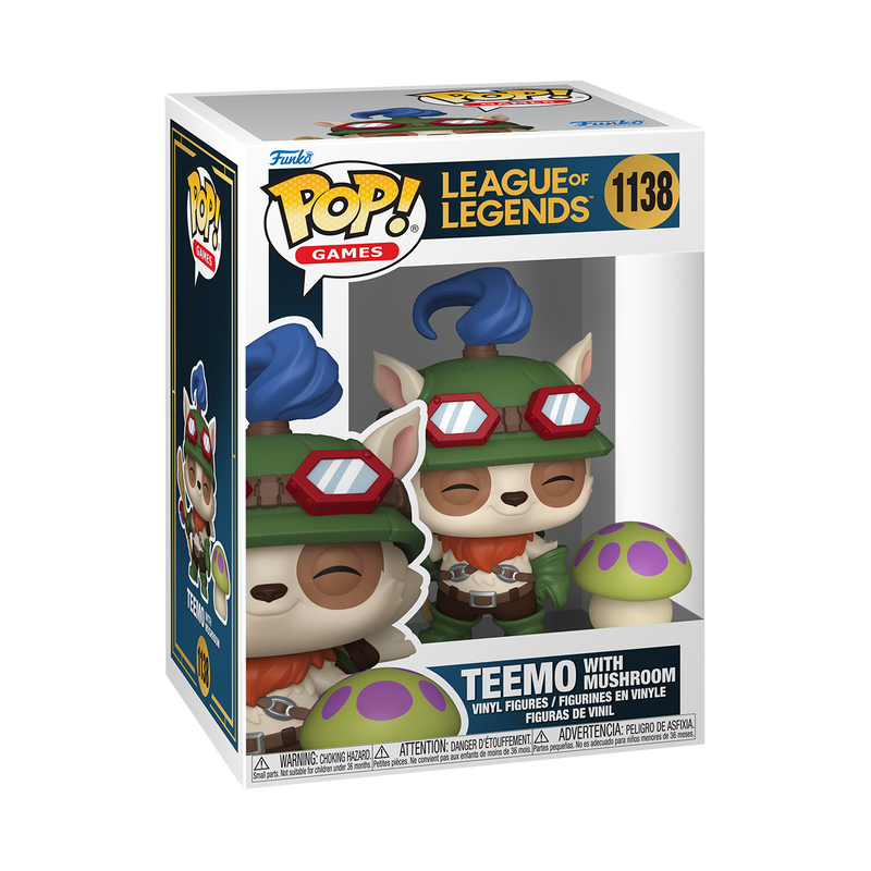 Funko Pop! League of Legends Teemo with Mushroom #1138 Funko Pop box packaging front view