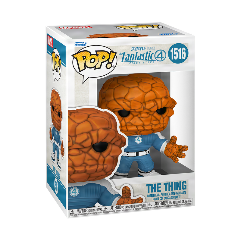 The Thing Funko Pop! #1516 stock photo in-box from The Fantastic Four: First Steps