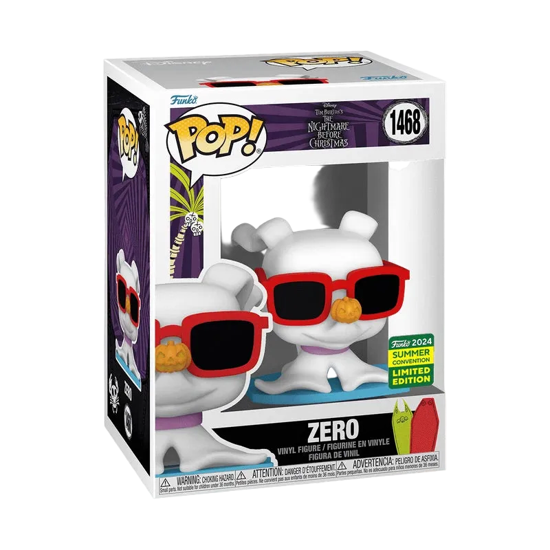 Zero Funko Pop! #1468 Summer Convention 2024 Limited Edition in box packaging from The Nightmare Before Christmas