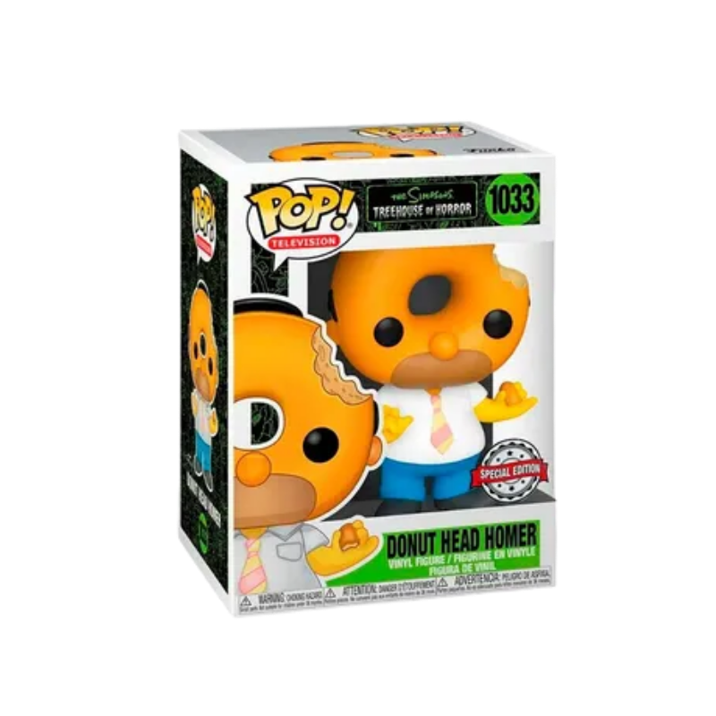 Donut Head Homer Funko Pop! #1033 stock photo in-box from The Simpsons Treehouse of Horror