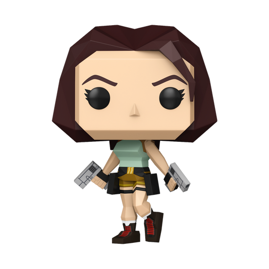 Lara Croft Funko Pop! #1192 Polygonal stock photo out-of-box Tomb Raider