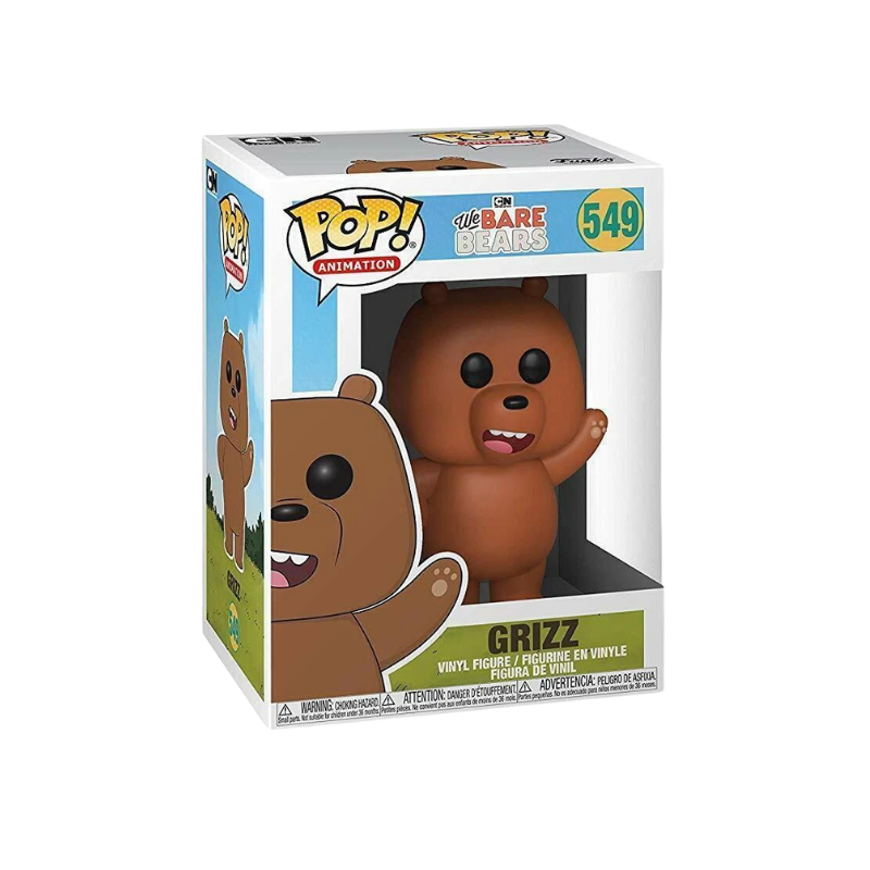 Grizz Funko Pop! #549 stock photo in-box from We Bare Bears