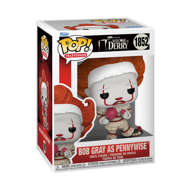 Bob Gray as Pennywise Funko Pop! #1852 stock photo in-box Welcome to Derry