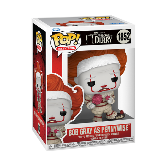 Bob Gray as Pennywise Funko Pop! #1852 stock photo in-box Welcome to Derry