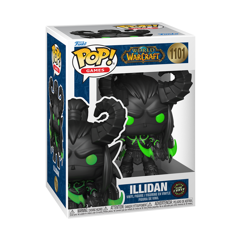 World of Warcraft Illidan Glow Chase Funko Pop Packaging