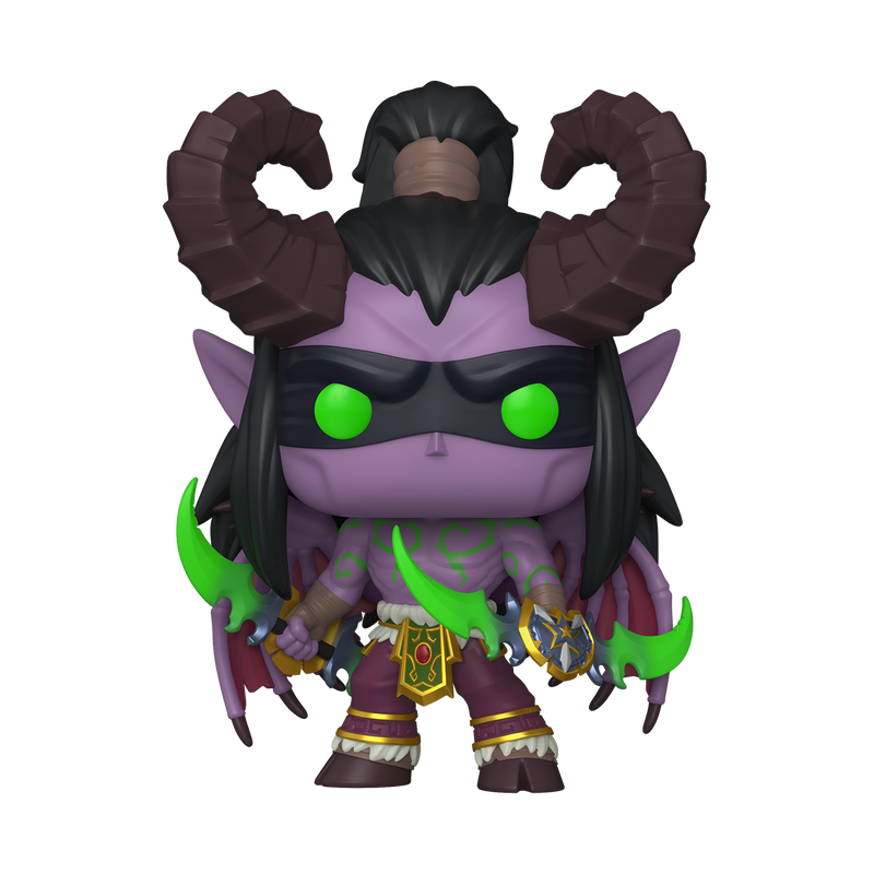 World of Warcraft Illidan Funko Pop Figure Holding Twin Blades of Azzinoth