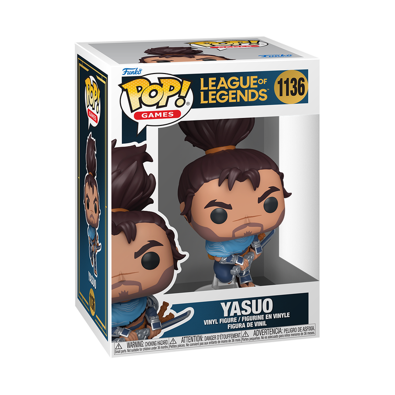 Funko Pop! League of Legends Yasuo #1136 Funko Pop box packaging front view