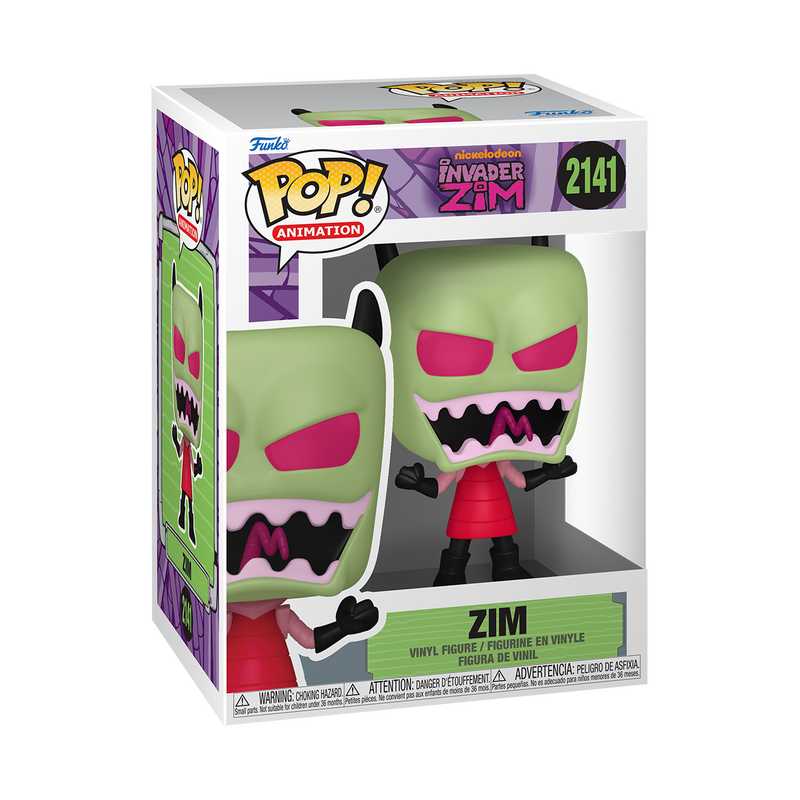 Funko Pop! Invader Zim Zim #2141 Funko Pop box packaging front view