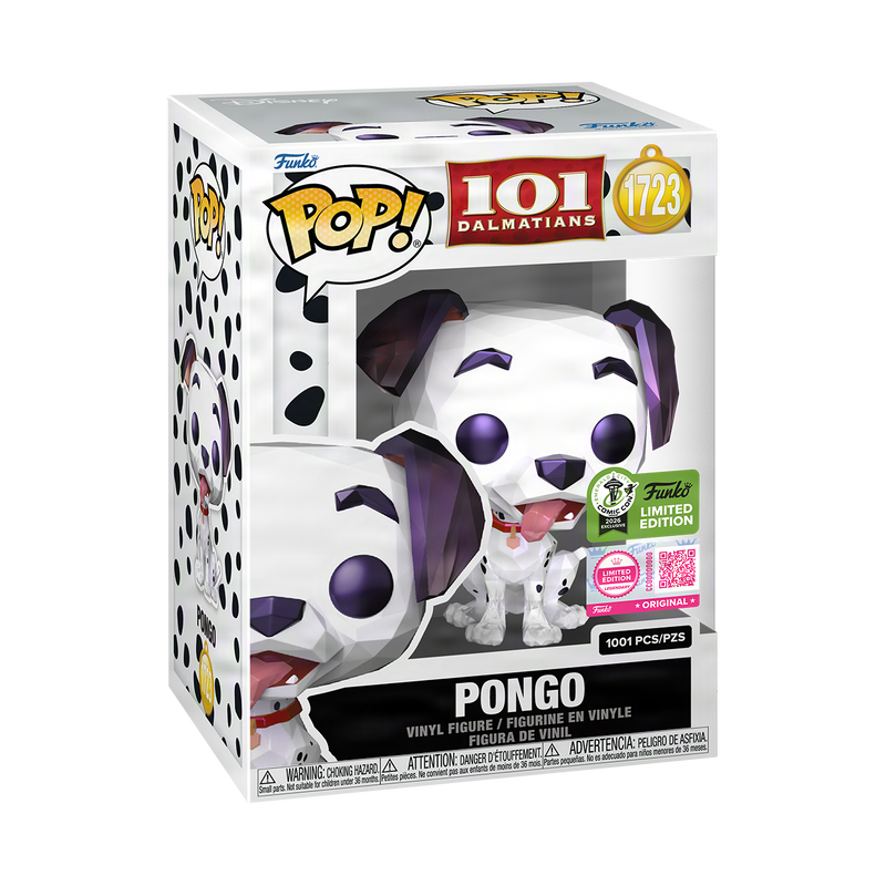 Pongo Facet Funko Pop! #1723 Emerald City Comic Con Limited Edition 1001 PCS stock photo in-box from 101 Dalmatians