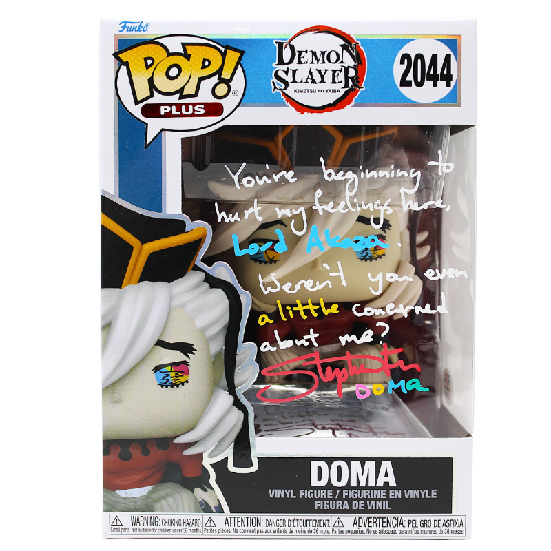 Funko Pop! Demon Slayer - Doma #2044 Signed by Stephen Fu - PSA Certified