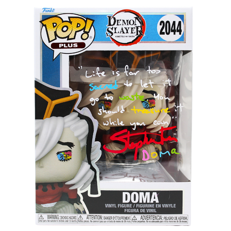 Funko Pop! Demon Slayer - Doma #2044 Signed by Stephen Fu - PSA Certified