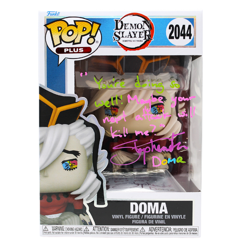 Funko Pop! Demon Slayer - Doma #2044 Signed by Stephen Fu - PSA Certified