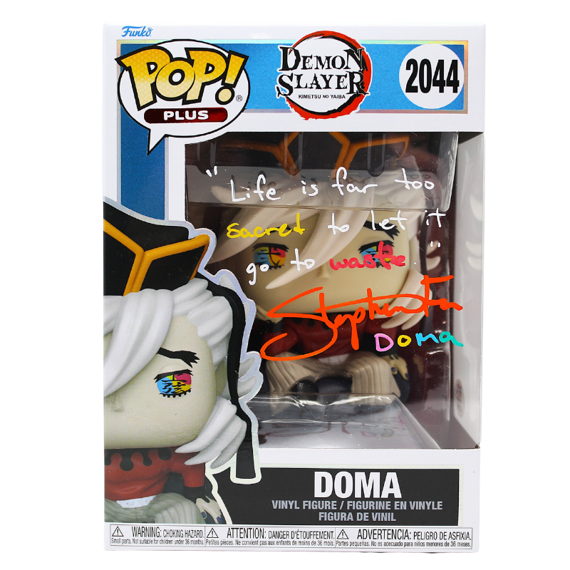 Funko Pop! Demon Slayer - Doma #2044 Signed by Stephen Fu - PSA Certified
