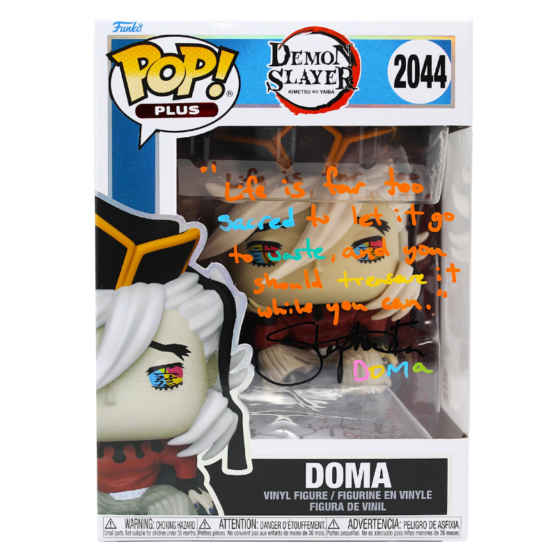 Funko Pop! Demon Slayer - Doma #2044 Signed by Stephen Fu - PSA Certified