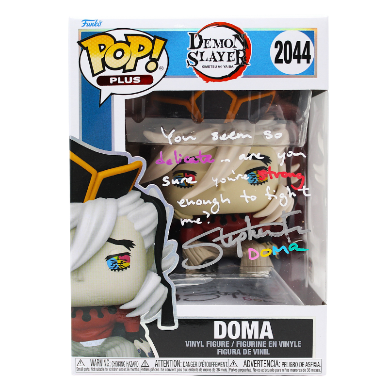 Funko Pop! Demon Slayer - Doma #2044 Signed by Stephen Fu - PSA Certified