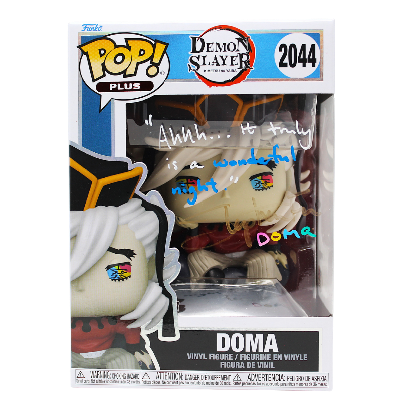 Funko Pop! Demon Slayer - Doma #2044 Signed by Stephen Fu - PSA Certified