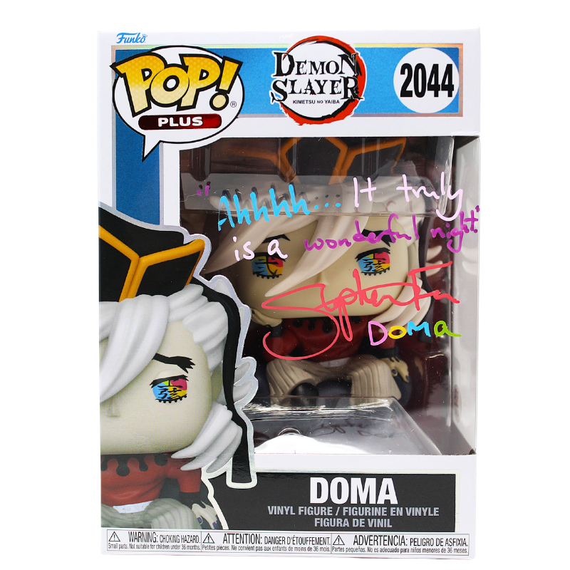 Funko Pop! Demon Slayer - Doma #2044 Signed by Stephen Fu - PSA Certified