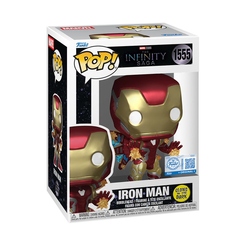 Funko Pop! Plus Marvel Infinity Saga - Iron Man #1555 Glow Exclusive