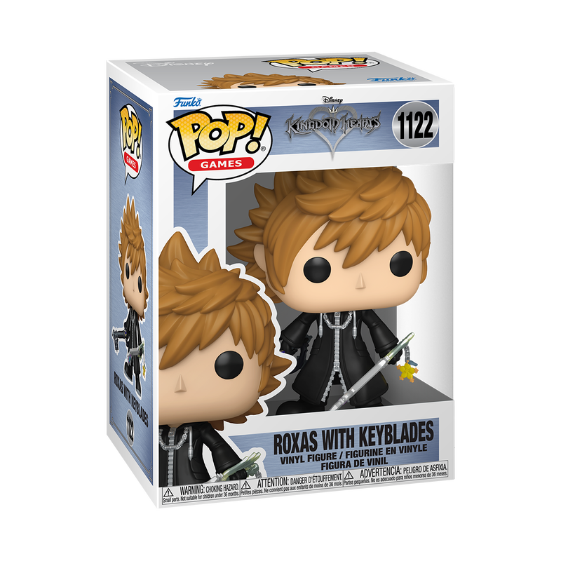 Roxas with Keyblades Funko Pop #1122 in box packaging