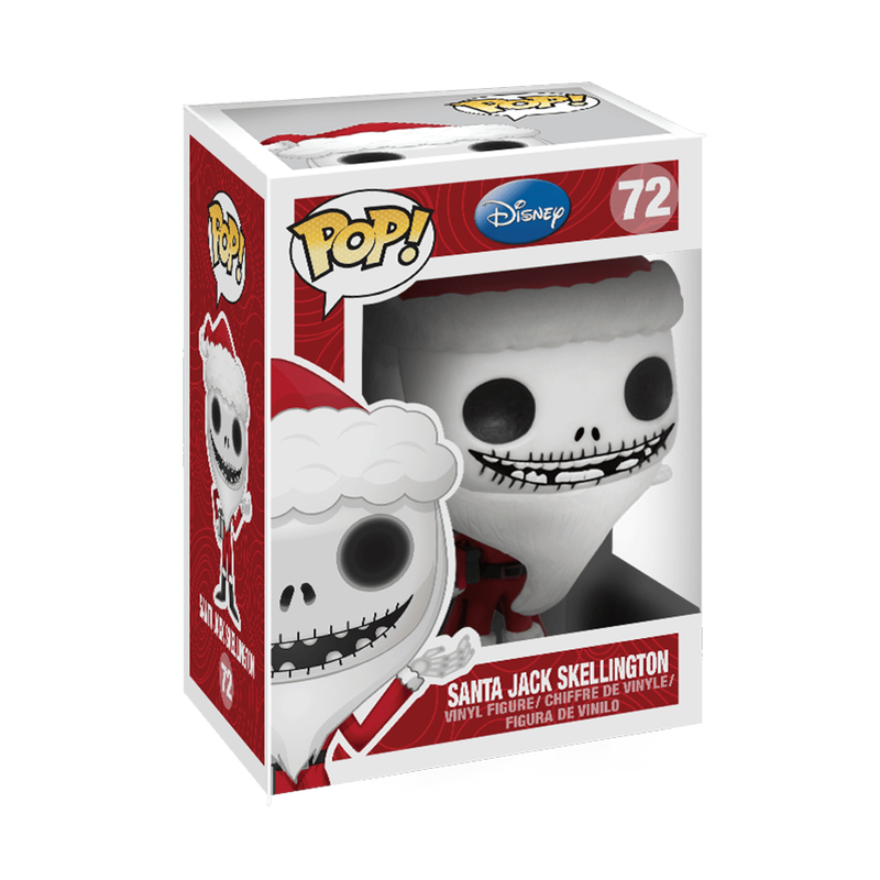 Santa Jack Skellington Funko Pop! #72 stock photo in-box from Disney The Nightmare Before Christmas