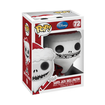 Santa Jack Skellington Funko Pop! #72 stock photo in-box from Disney The Nightmare Before Christmas