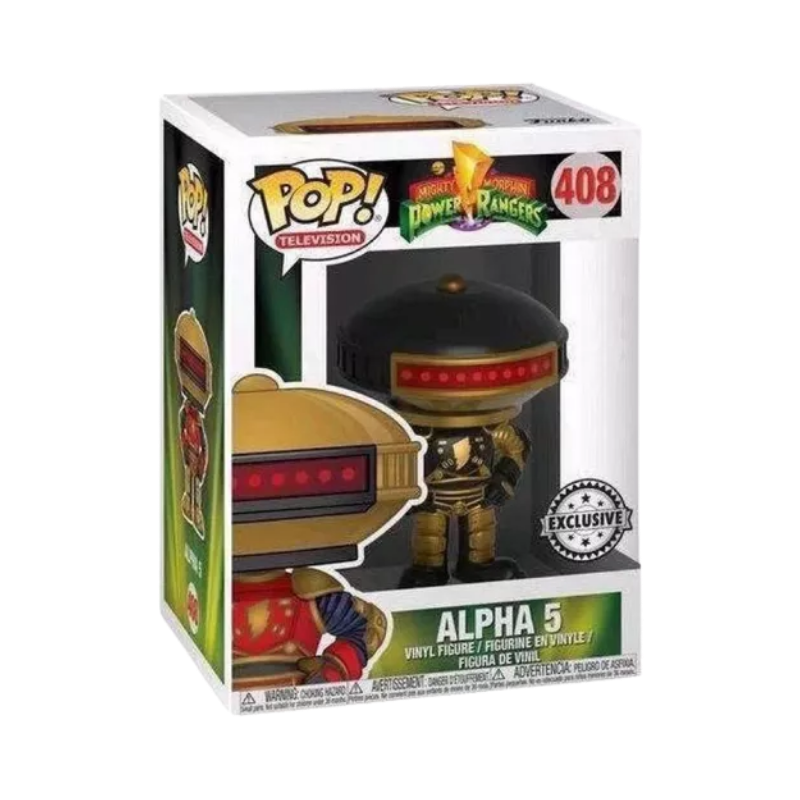 Funko Pop! Power Rangers - Alpha 5 (Gold & Black) #408 BAIT Exclusive