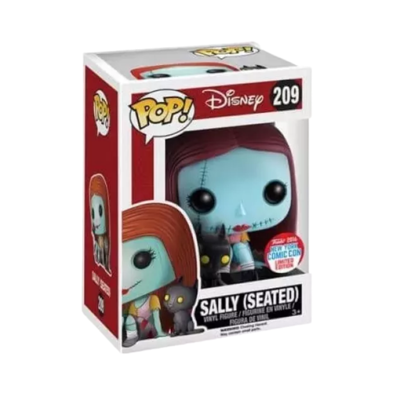 Sally (Seated) Funko Pop! #209 New York Comic Con 2016 Shared stock photo in-box from Disney The Nightmare Before Christmas