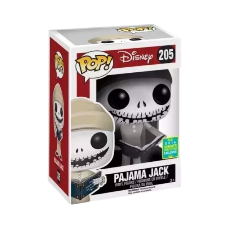 Pajama Jack Skellington Funko Pop! #205 San Diego Comic Con 2016 Shared stock photo in-box from Disney The Nightmare Before Christmas