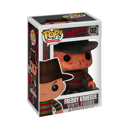 Freddy Krueger Funko Pop! #02 in box packaging from A Nightmare on Elm Street