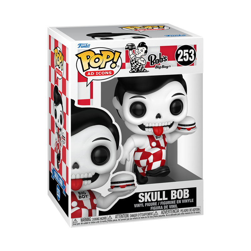 Skull Bob Funko Pop! #253 in box packaging from Ad Icons Bob’s Big Boy