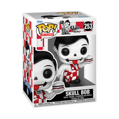 Skull Bob Funko Pop! #253 in box packaging from Ad Icons Bob’s Big Boy