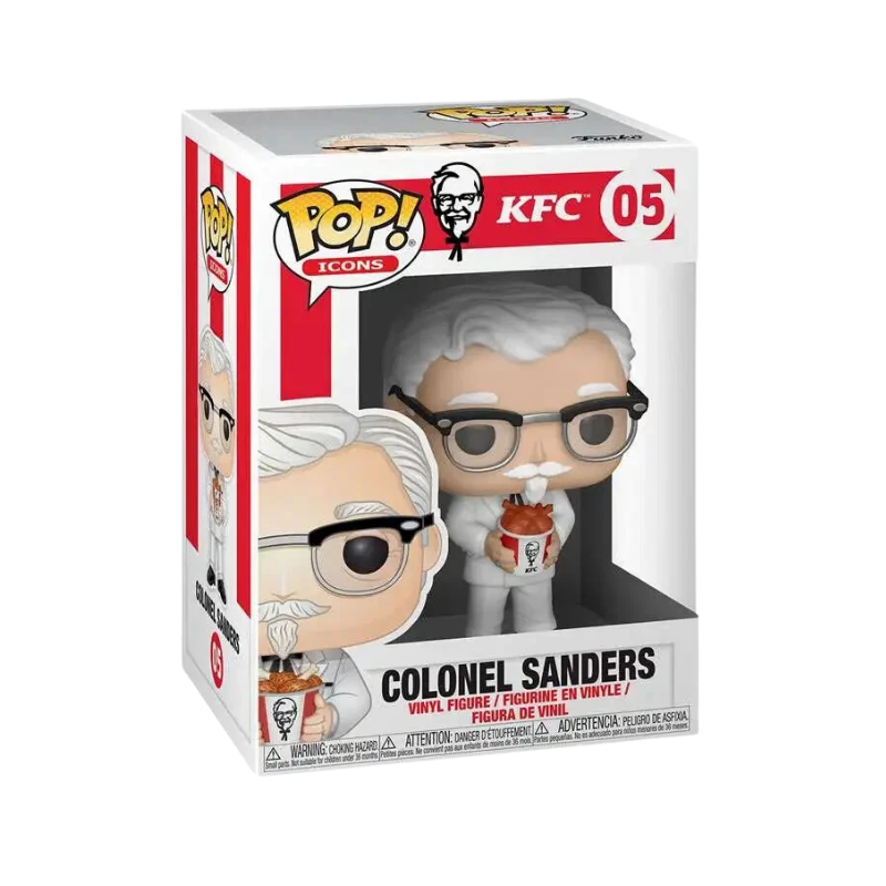 Colonel Sanders Funko Pop! #05 stock photo in-box from Ad Icons KFC