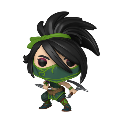 Akali League of Legends Funko Pop Figure Holding Kama and Kunai