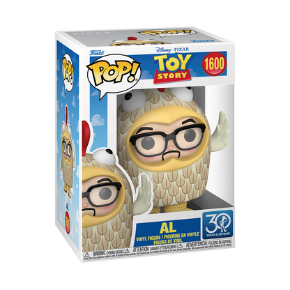 Funko Pop! Toy Story Al #1600 30th Anniversary Funko Pop box packaging front view