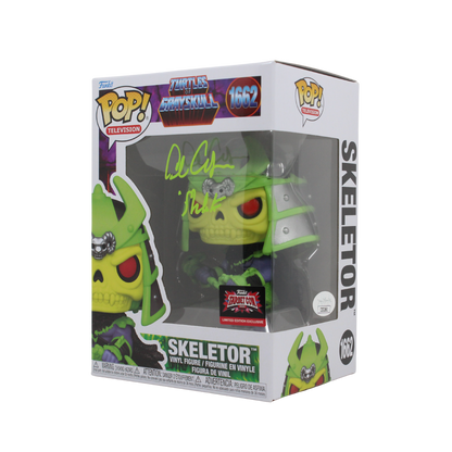 Alan Oppenheimer Signed Turtles of Grayskull Skeletor Funko Pop Figure Corner Angle