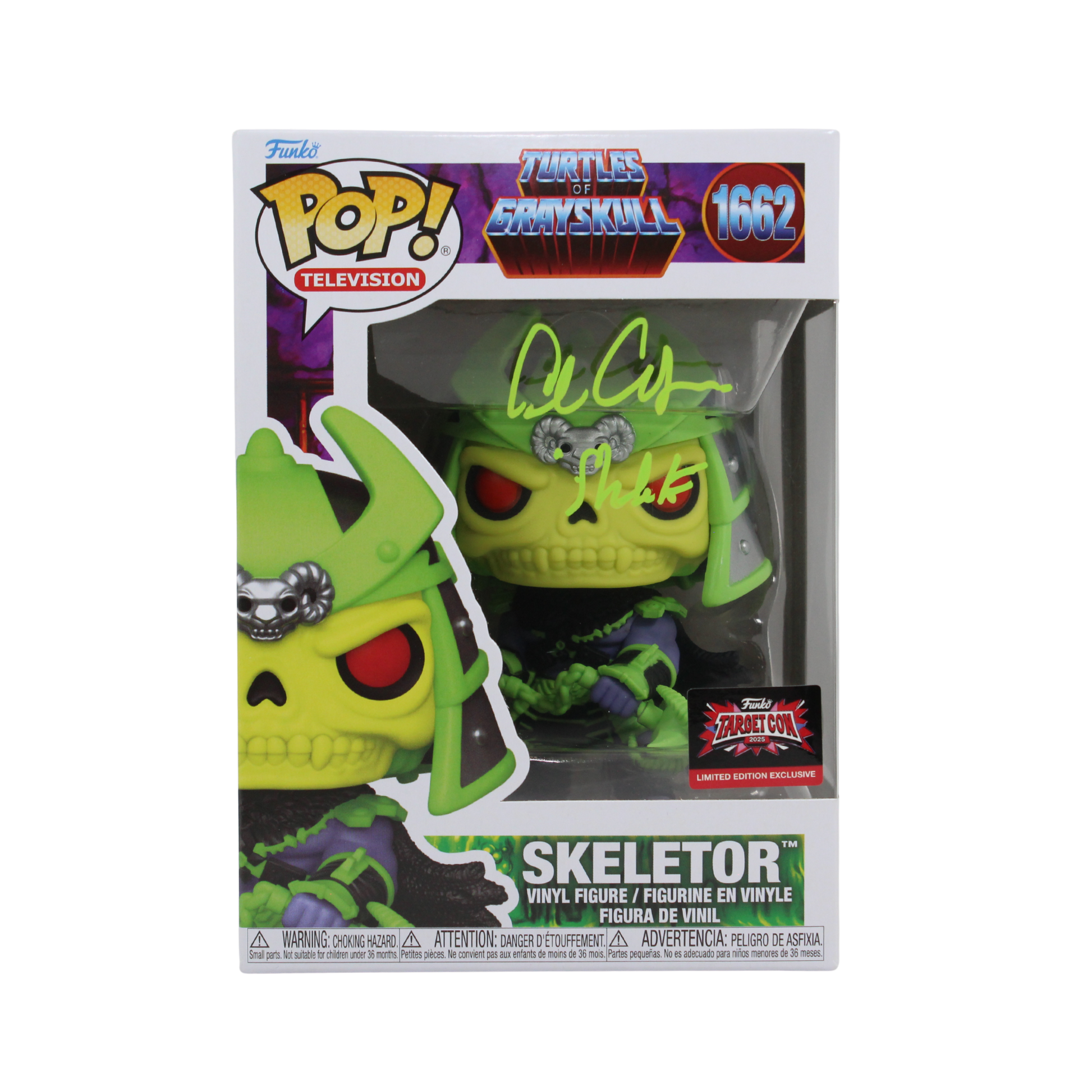 Alan Oppenheimer Signed Turtles of Grayskull Skeletor Funko Pop Figure 
