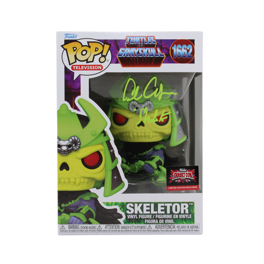 Alan Oppenheimer Signed Turtles of Grayskull Skeletor Funko Pop Figure 