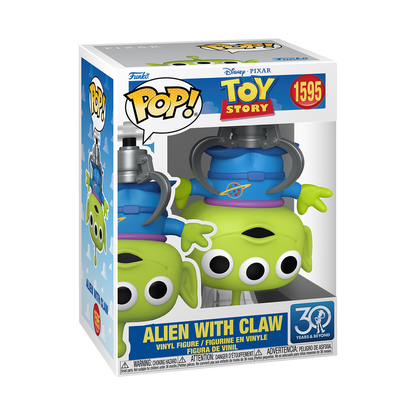 Funko Pop! Toy Story Alien with Claw #1595 30th Anniversary Funko Pop box packaging front view