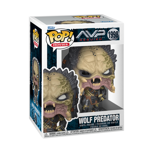 Wolf Predator Funko Pop! #1998 stock photo in-box Aliens vs. Predator Requiem