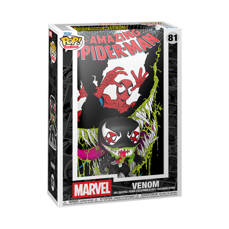 Venom Funko Pop! Comic Cover #346 stock photo in-box from Amazing Spider-Man