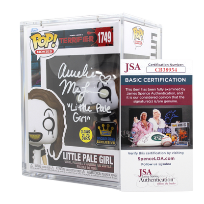 Amelie McLain Signed Terrifier Little Pale Girl Glow Specialty Series Funko Pop Figure JSA Authentication
