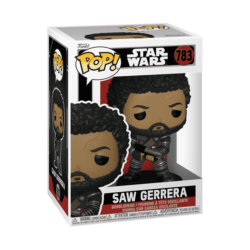 Saw Gerrera Funko Pop! #783 stock photo in-box from Andor