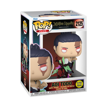 Funko Pop! Plus Jujutsu Kaisen Aoi Todo #2125 Glow Funko Pop box packaging front view