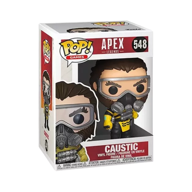 Caustic Funko Pop! #548 stock photo in-box from Apex Legends