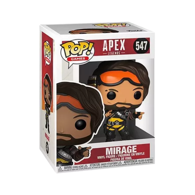 Mirage Funko Pop! #547 stock photo in-box from Apex Legends